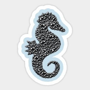 Metallic Seahorse Sticker